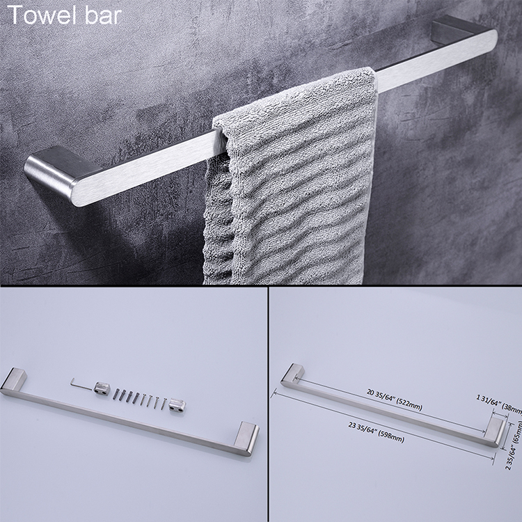 Набор аксессуаров для умывальника с матовым никелем Amazon Комплект принадлежностей для оборудования для ванной комнаты