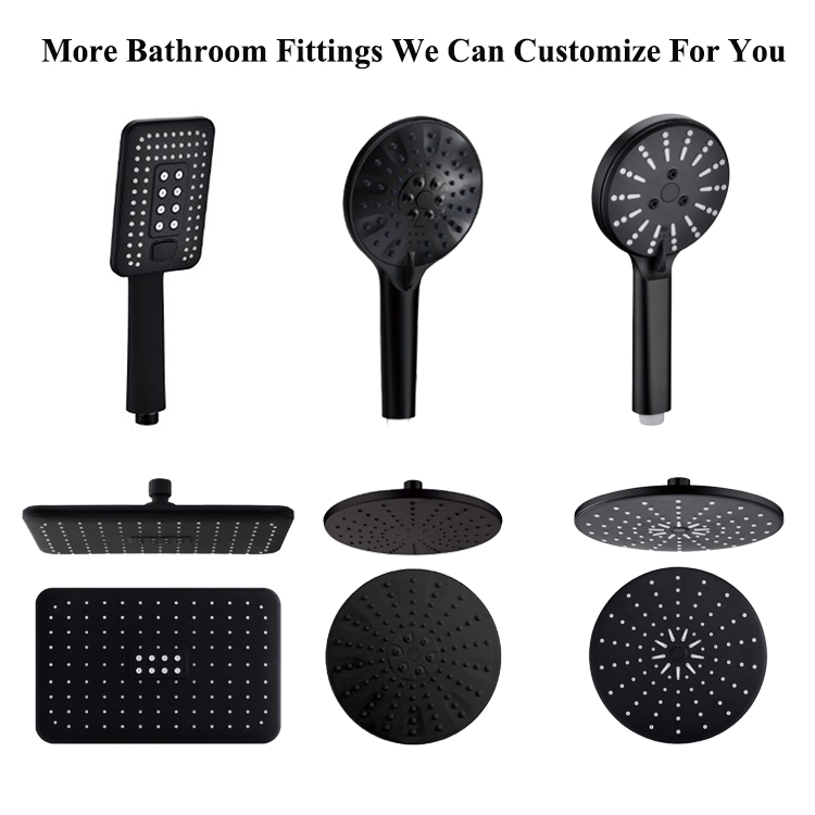 4 функции ABS черный ручной душ насадка для душа в ванной комнате ручной душ