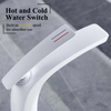 Горячая продажа оптом белый смеситель для горячей и холодной воды однорычажный смеситель для ванной комнаты