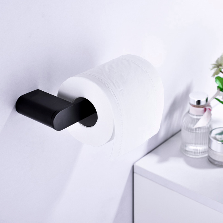 Настенный матовый черный держатель для бумаги из нержавеющей стали Держатель для туалетной бумаги для ванной комнаты, туалета, кухни