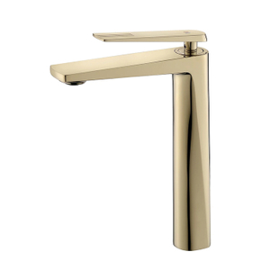 2022 Новый дизайн Циркониевый золотой смеситель для ванной комнаты с одной ручкой для установки на палубе