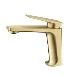 Высококачественный матовый золотой смеситель для унитаза с одной ручкой для раковины для ванной комнаты