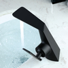 Оптовый латунный однорычажный кран с одним отверстием, черный смеситель для ванной комнаты с горячей и холодной водой, смеситель для раковины