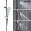 2021 Новый дизайн хромированная латунная открытая душевая колонна с дождевым душем, душевой набор для ванной комнаты