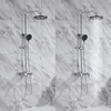Высококачественный латунный настенный хромированный смеситель для душа с дождевой водой в ванной комнате