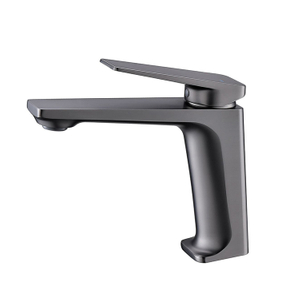 Новый дизайн Gun Grey Горячая и холодная вода с одной ручкой Смеситель для лица Смеситель для ванной комнаты