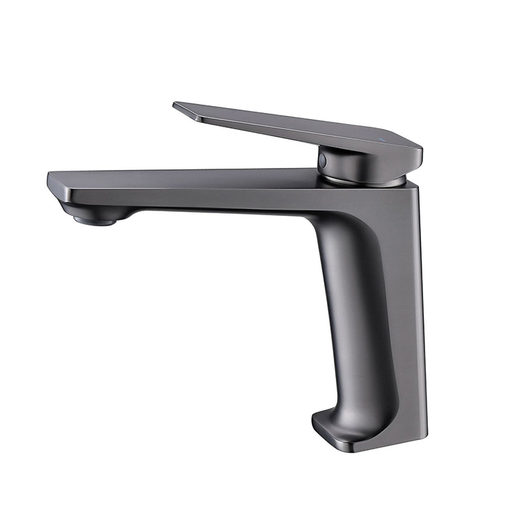 Watermark Gun Серый смеситель для ванной комнаты Новый дизайн Горячая и холодная вода Одноручный смеситель для лица