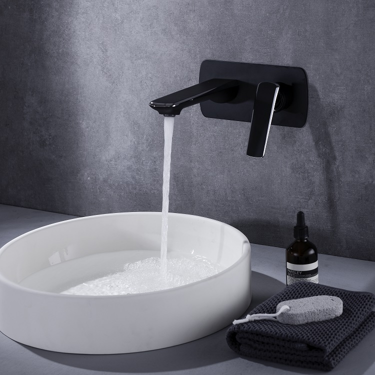 Watermark Настенный смеситель для мытья посуды Ванная комната Скрытый смеситель для раковины