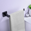 Современные настенные аксессуары для ванной комнаты из нержавеющей стали, матовая черная вешалка для полотенец, один держатель для полотенец