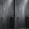 Современный Kaiping Factroy Настенный хромированный смеситель для душа с дождевым дождем для ванной комнаты с выдвижной штангой