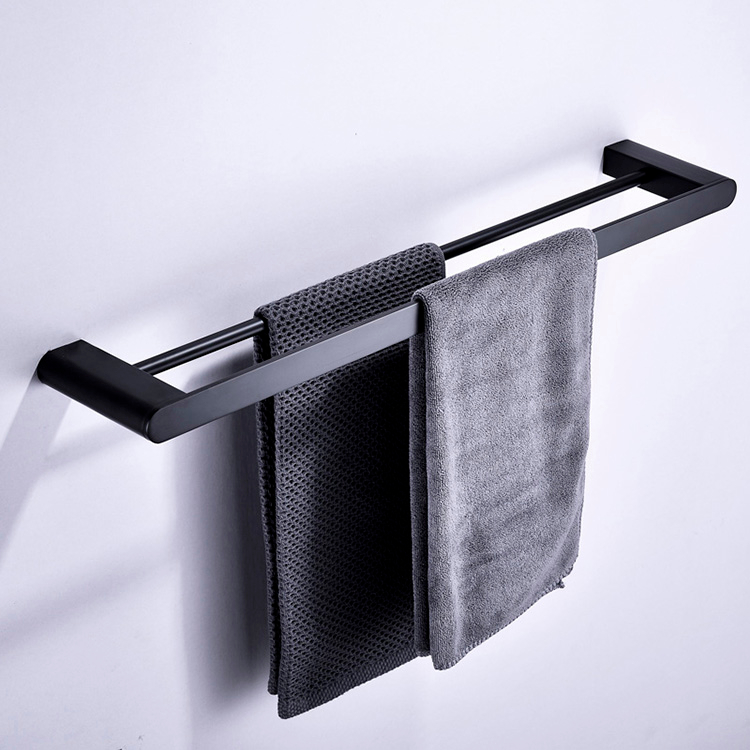 Китай на заводе новый дизайн ванной комнаты двойной черный из нержавеющей стали 304 полотенцесушитель