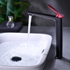 Коммерческий матовый черный тщеславие Высокий смеситель для ванной комнаты Смеситель для умывальника